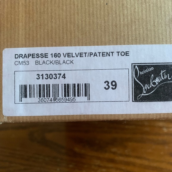 Christian Louboutin Black Drapesse Red Bottom - Picture 9 of 12